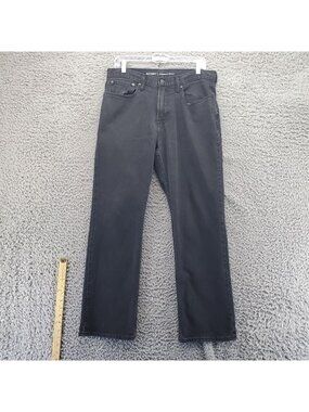Old Navy Jeans Mens 33x30 Black Straight Fit Stretch Cotton-Blend